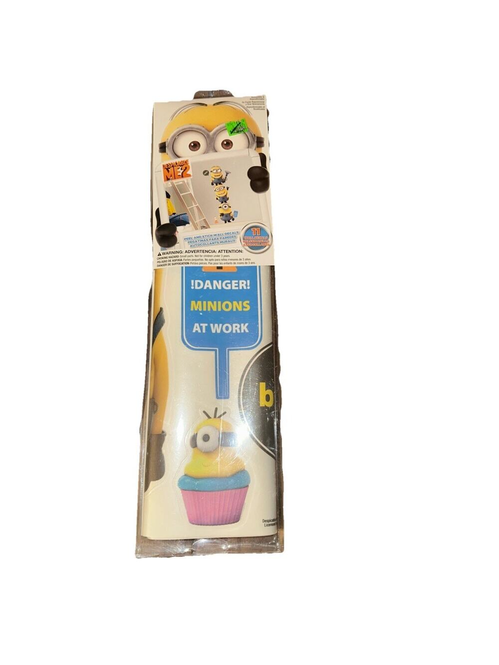 Giant Wall Decals Vinyl Despicable Me 2 Minions Giant Peel and Stick Wall Decor